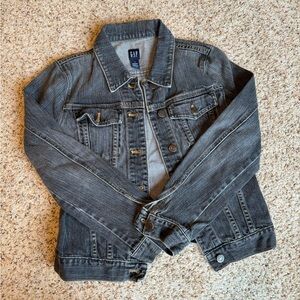 GAP Women’s Jean Jacket ~Size S. Black/charcoal.